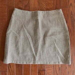 Shein Brown Plaid Skirt